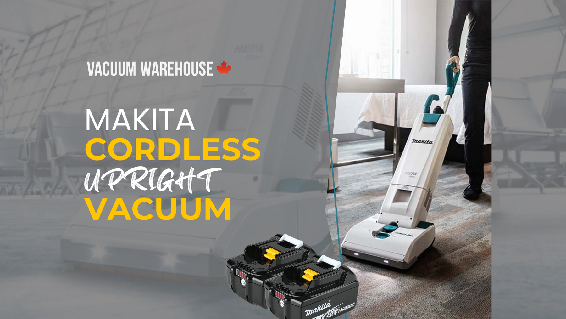 No Power? No Problem! Meet Makita's Game-Changing Cordless Upright Vacuum.