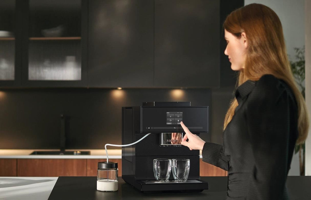 Miele CM7750 CoffeeSelect Counter Top Coffee Machine - Obsidian Black