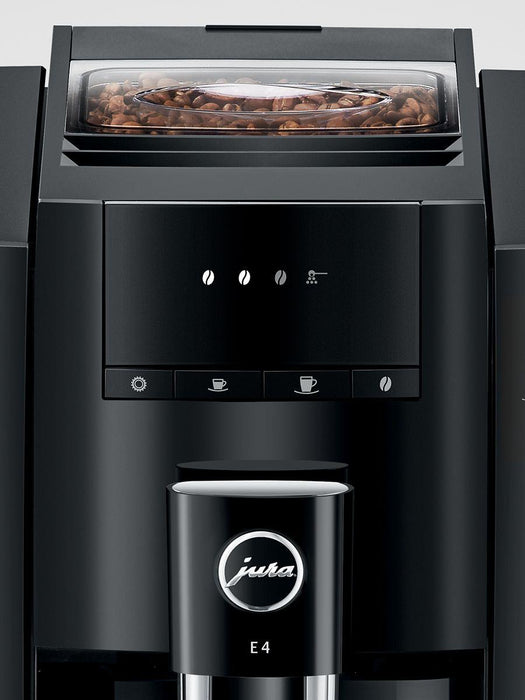 Jura E4 Super Automatic Coffee Machine - Piano Black