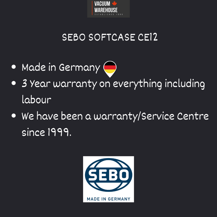 SEBO SOFTCASE CE12 Lightweight Upright Vacuum