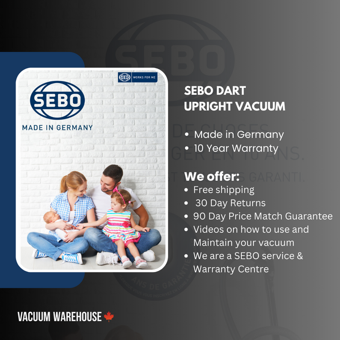 SEBO DART UPRIGHT VACUUM CLEANER