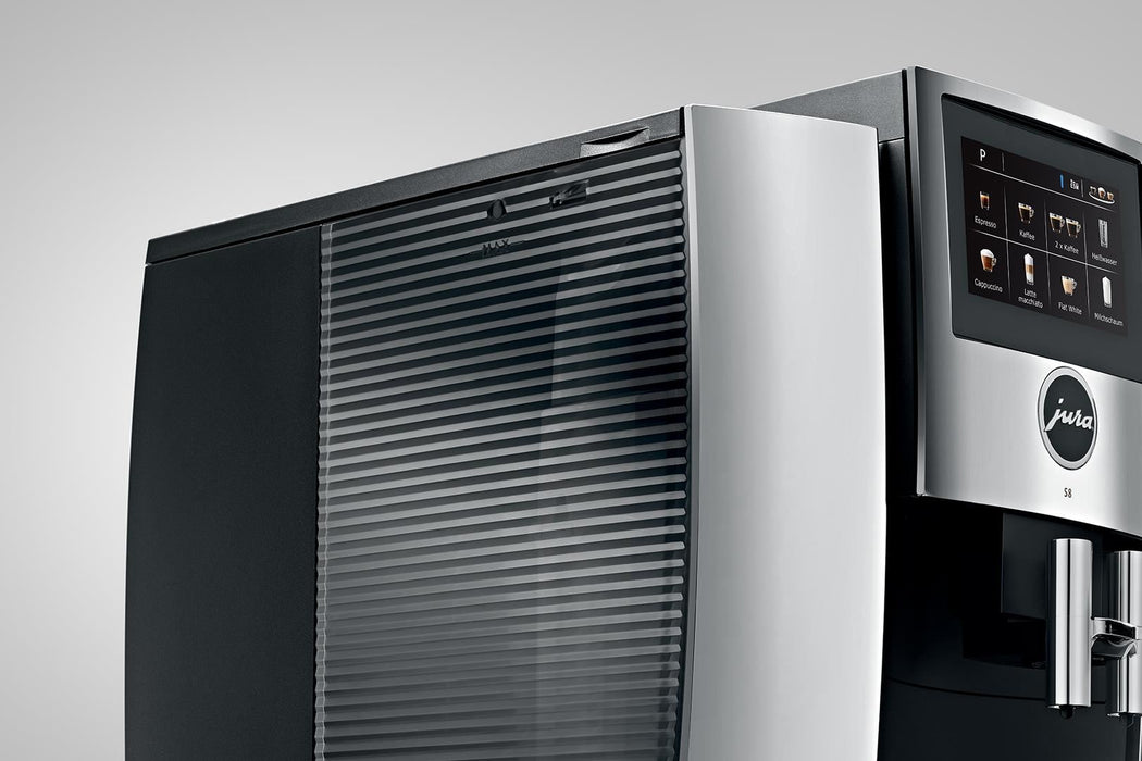 Jura S8 Super Automatic Coffee Machine - Chrome