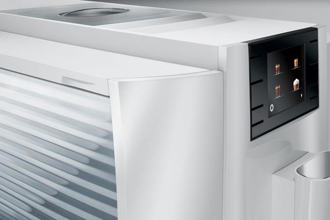 New Jura E8 Super Automatic Coffee Machine - Piano White