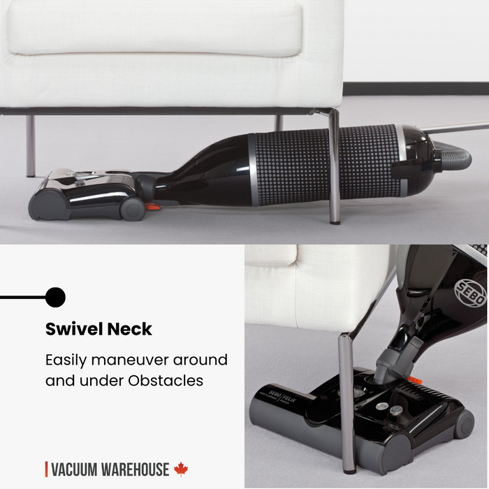 SEBO FELIX 1 ONYX PREMIUM UPRIGHT VACUUM CLEANER