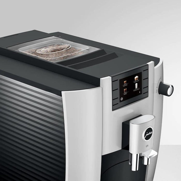 Jura E6 Super Automatic Coffee Machine - Platinum