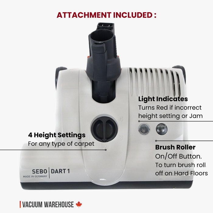SEBO DART UPRIGHT VACUUM CLEANER