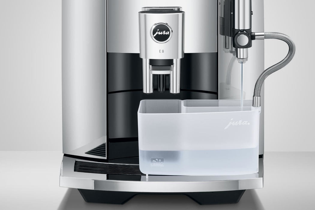 New Jura E8 Super Automatic Coffee Machine - Chrome