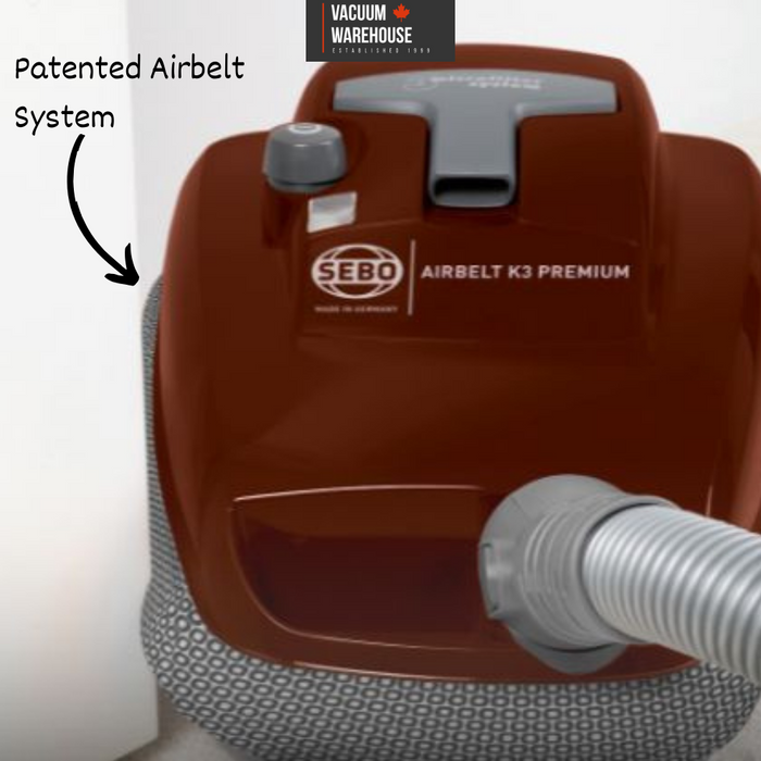 SEBO AIRBELT K3 Premium Canister Vacuum