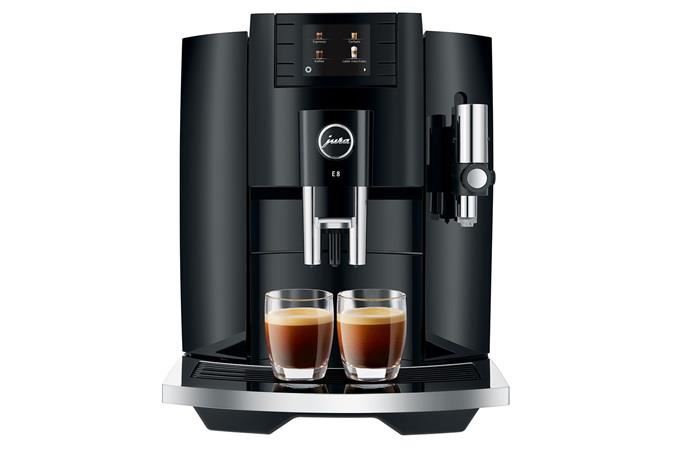 New Jura E8 Super Automatic Coffee Machine - Piano Black