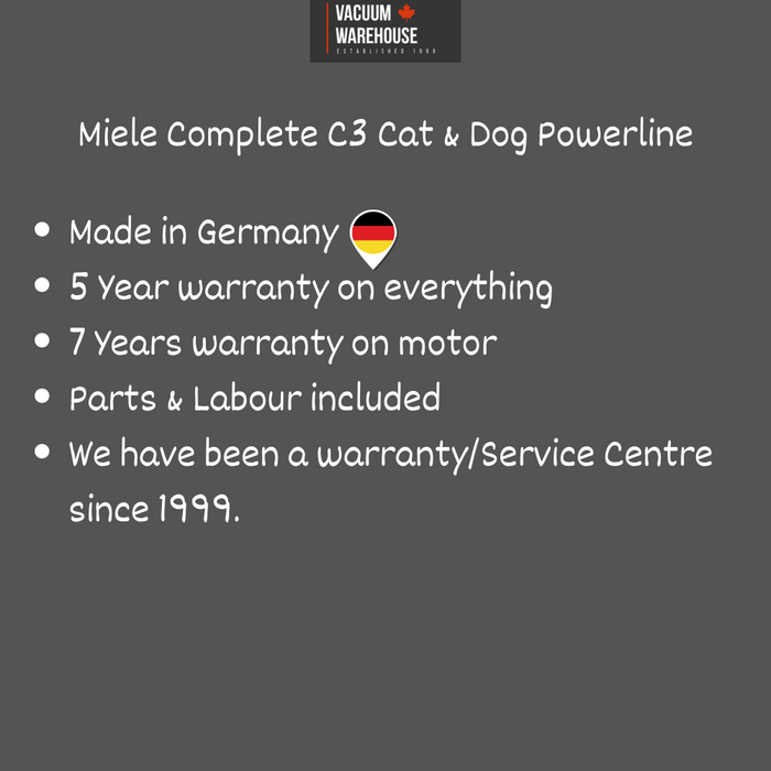 MIELE COMPLETE C3 CAT AND DOG POWERLINE VACUUM CLEANER
