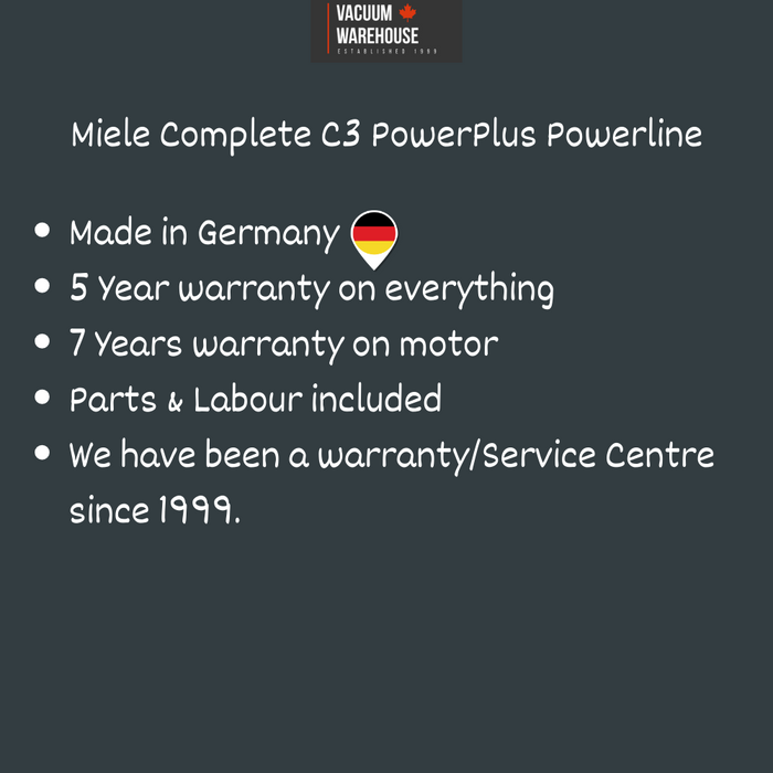 MIELE COMPLETE C3 POWERLINE POWERPLUS VACUUM CLEANER