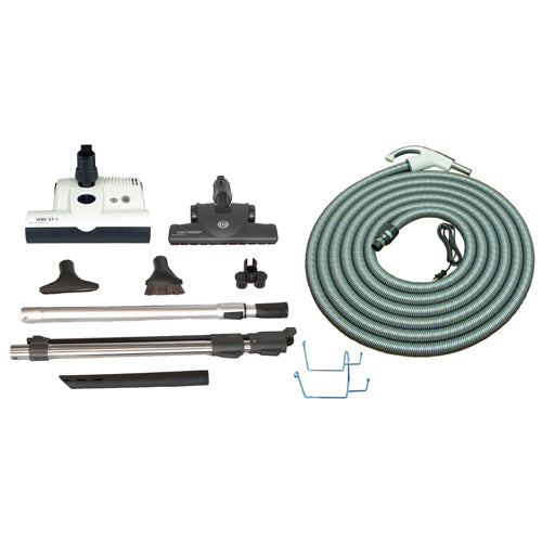 SEBO 30′ Premium Central Vacuum Kit with White ET-1 Power Head