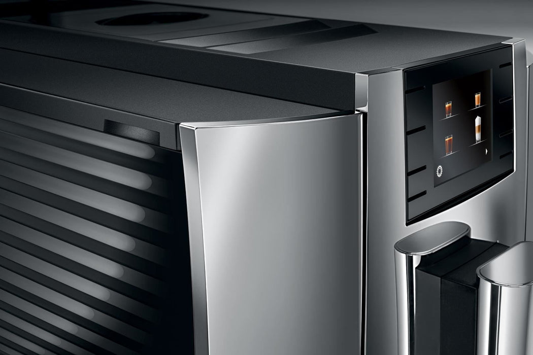New Jura E8 Super Automatic Coffee Machine - Chrome