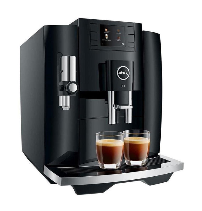 New Jura E8 Super Automatic Coffee Machine - Piano Black
