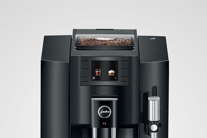 New Jura E8 Super Automatic Coffee Machine - Piano Black