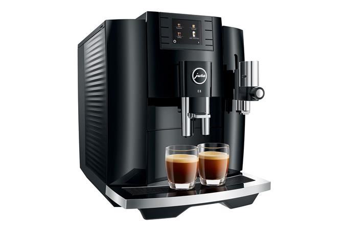 New Jura E8 Super Automatic Coffee Machine - Piano Black