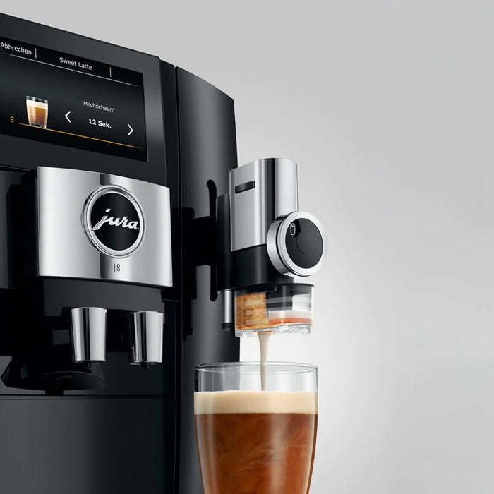 Jura J8 Super Automatic Coffee Machine - Piano Black