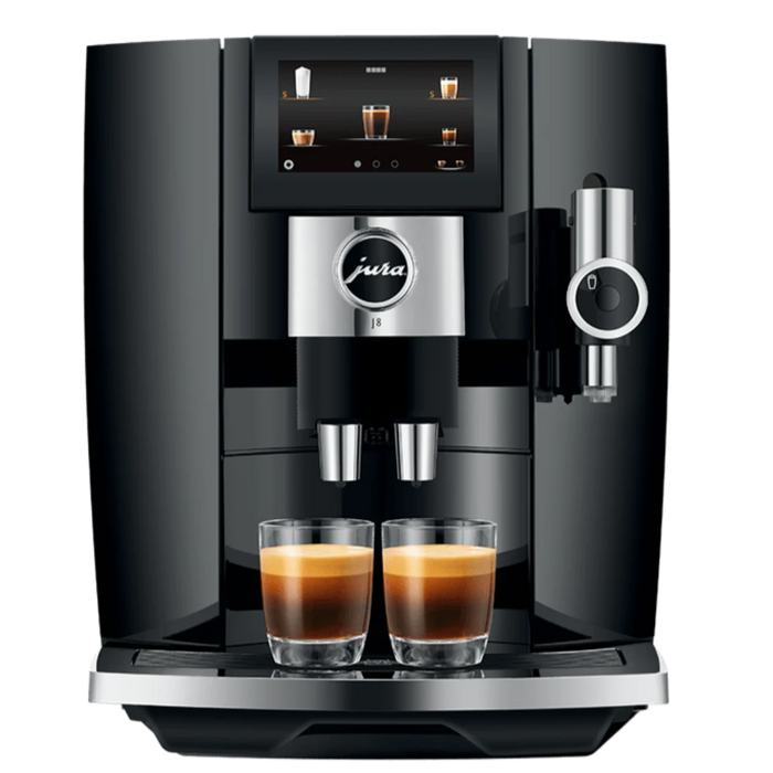 Jura J8 Super Automatic Coffee Machine - Piano Black