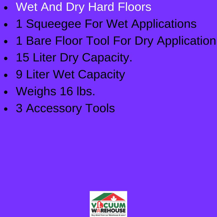 NUMATIC CHARLES CVC370 COMMERCIAL WET DRY VACUUM CLEANER