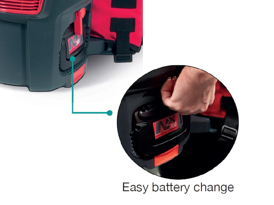 NUMATIC LATITUDE RSB-RBV150 CORDLESS BACKPACK VACUUM CLEANER